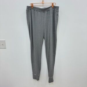 L.L. Bean Gray Striped Pajama Pants